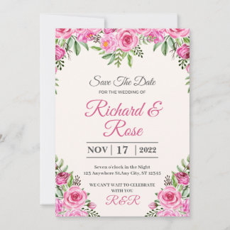 Créez vos propres cartes d'invitation de mariage p