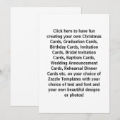 Créez vos propres cartes et invitations de concept (Devant / Derrière)