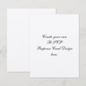Créez vos propres cartes RSVP personnalisées avec  (Devant / Derrière)