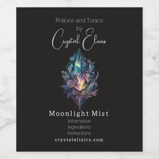 Créez vos propres cristaux mystiques Étiquette app (Étiquettes simples)