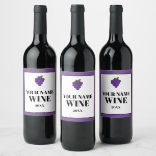 Créez vos propres étiquettes de vin avec logo de r