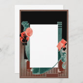Créez vos propres invitations - Art Déco (Devant / Derrière)