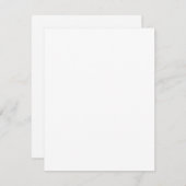 Créez vos propres invitations blanches (Devant / Derrière)
