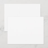 Créez vos propres invitations blanches d'action de (Devant / Derrière)