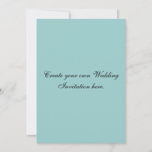 Créez vos propres invitations bleues faites sur (Devant)