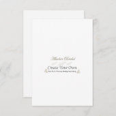 Créez vos propres invitations de mariage (Devant / Derrière)