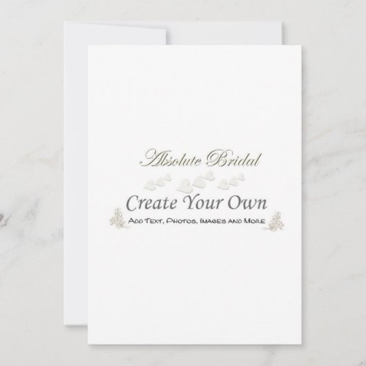 Créez vos propres invitations de mariage (Devant)