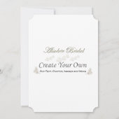 Créez vos propres invitations de mariage (Dos)