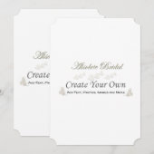 Créez vos propres invitations de mariage (Devant / Derrière)