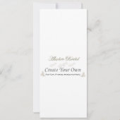 Créez vos propres invitations de mariage 4" x (Dos)