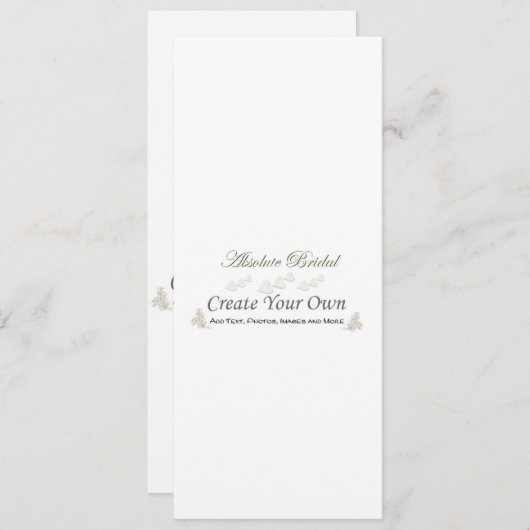 Créez vos propres invitations de mariage 4" x (Devant / Derrière)