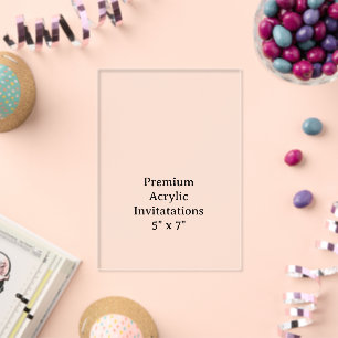Créez vos propres invitations en acrylique premium