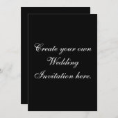 Créez vos propres invitations faites sur commande (Devant / Derrière)