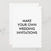 Créez vos propres invitations faites sur commande (Devant / Derrière)