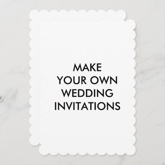 Créez vos propres invitations faites sur commande (Devant / Derrière)