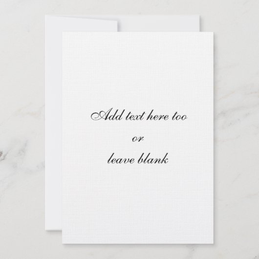 Créez vos propres invitations faites sur commande (Dos)