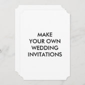 Créez vos propres invitations faites sur commande (Devant / Derrière)