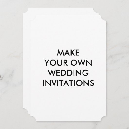 Créez vos propres invitations faites sur commande (Devant / Derrière)