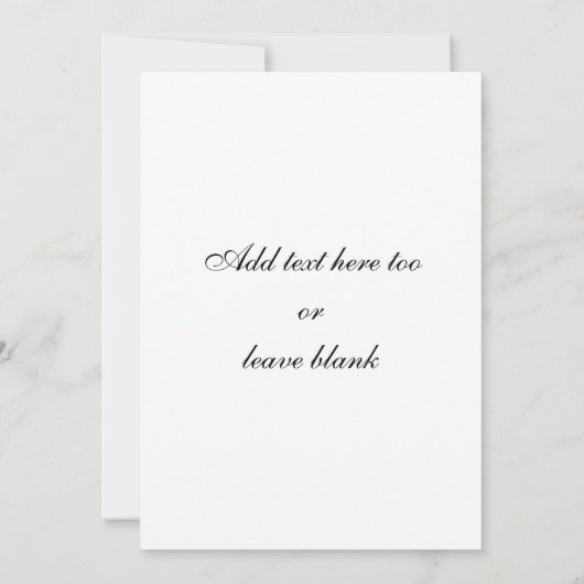 Créez vos propres invitations faites sur commande (Dos)