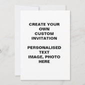 Créez vos propres invitations personnalisées en br (Devant)