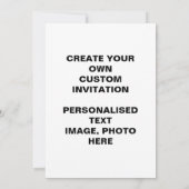 Créez vos propres invitations personnalisées en br (Dos)