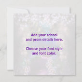 Créez vos propres invitations Prom (Dos)