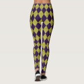 Créez vos propres Leggings Purple Gold Jacquard (Dos)