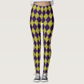 Créez vos propres Leggings Purple Gold Jacquard (Devant)