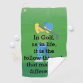 Créez vos propres serviettes de golf uniques (En situation)