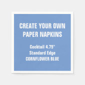 Créez vos propres serviettes en papier BLEU CORNFL (Devant)