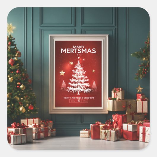 "Créez vos stickers de Noël personnalisés" (Devant)