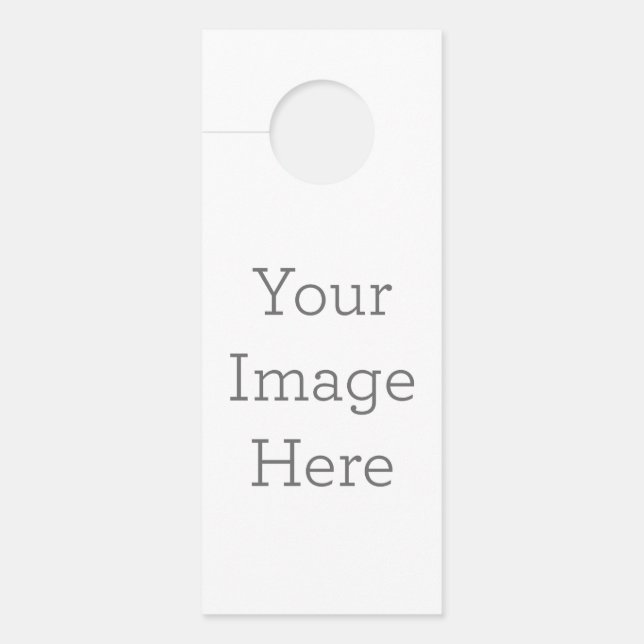 Petite affichette de porte Standard, Signature Mat   (Devant)