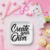 Créez votre  assiette jetables (Fête)