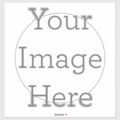 Stickers contours vinyle Très grand : 35,6 cm x 35,6 cm (Feuille)