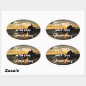 Créez votre  autocollant ovale (Feuille)