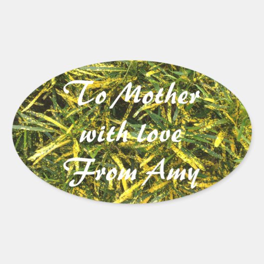 Créez votre  autocollant ovale (Devant)