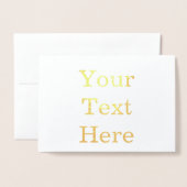 Carte dorée Standard (12,7 cm x 17,8 cm) (Devant avec enveloppe)