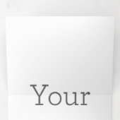 Créez votre  carte de Noël à trois volets (Intérieur en premier)