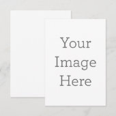 Carte de remerciements simple 8,9 cm x 12,7 cm (Devant / Derrière)