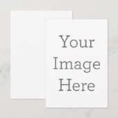 Carte de remerciements simple 8.9 cm x 12.7 cm (Devant / Derrière)