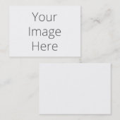 Créez votre  carte de visite grand format (Devant / Derrière)