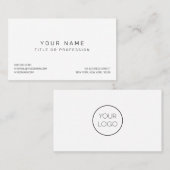 Cartes de visite États-Unis : 8,9 cm x 5,1 cm (Devant / Derrière)