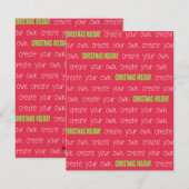 Créez votre  carte de voeux recto-verso (Devant / Derrière)