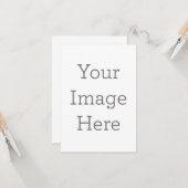 Carte de voeux simple 8,9 cm x 12,7 cm (Devant/Arrière en situation)