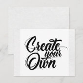 Créez votre carte RSVP (Devant / Derrière)