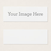 Carte de visite Mince, 2,5 cm x 7,6 cm, paquet de 20 (Devant & derrière)