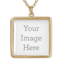 Créez votre  collier carré plaqué or