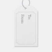 Etiquettes cadeaux personnalisées (Dos)