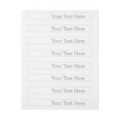 Étiquette longue Adresse, Classique : 2.5 cm x 18,4 cm (Feuille)