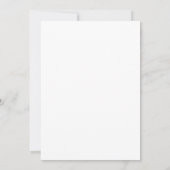 Invitation simple, Taille : 12,7 cm x 17,8 cm, Papier : Mate, Enveloppes: Blanc (Dos)